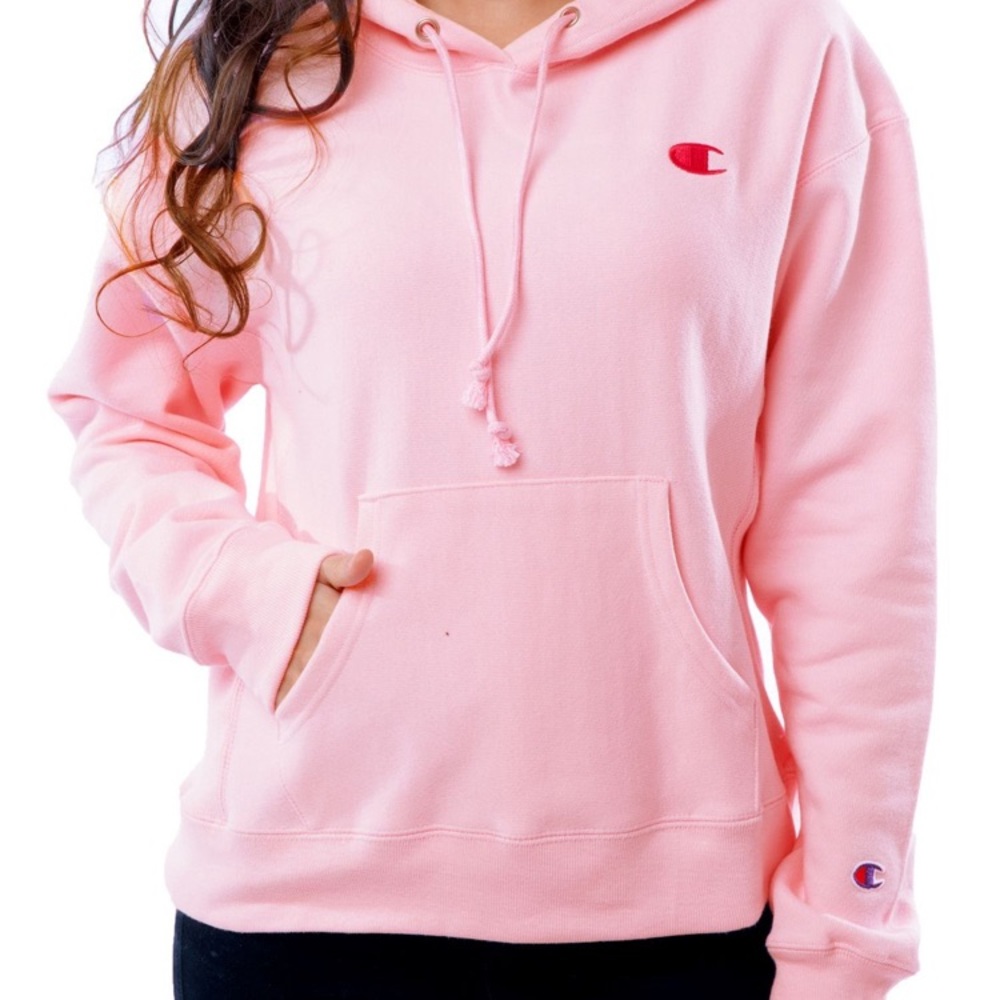 Reverse weave pullover hoodie